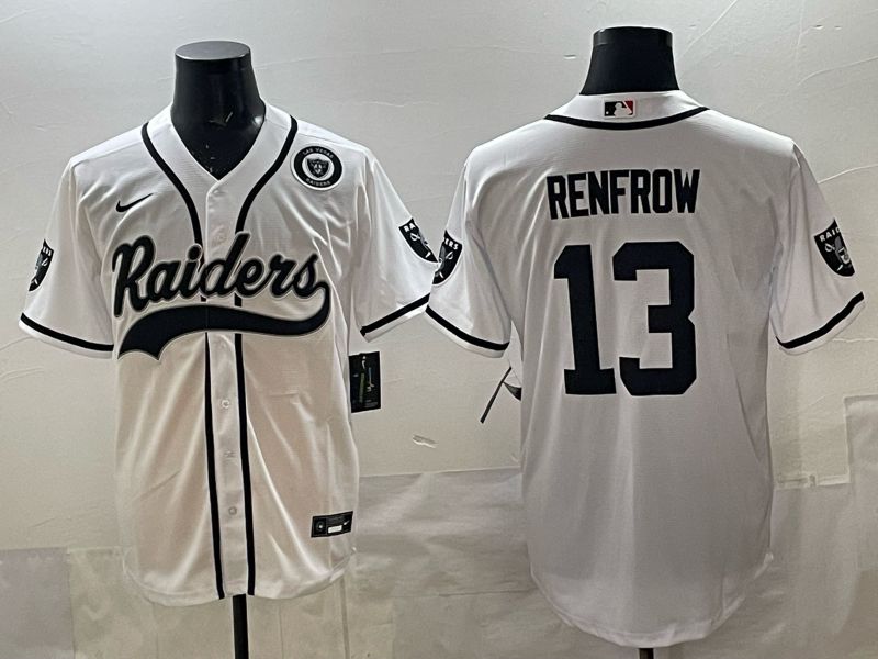 Men 2025 Oakland Raiders #13 Renfrow white 3th generation Joint Name Nike Limited NFL Jersey style 07